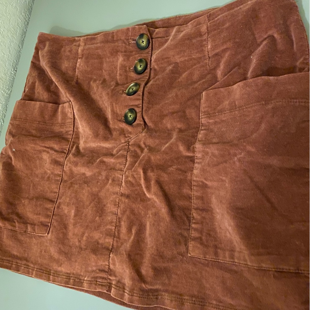 urban outfitters rust color skirt